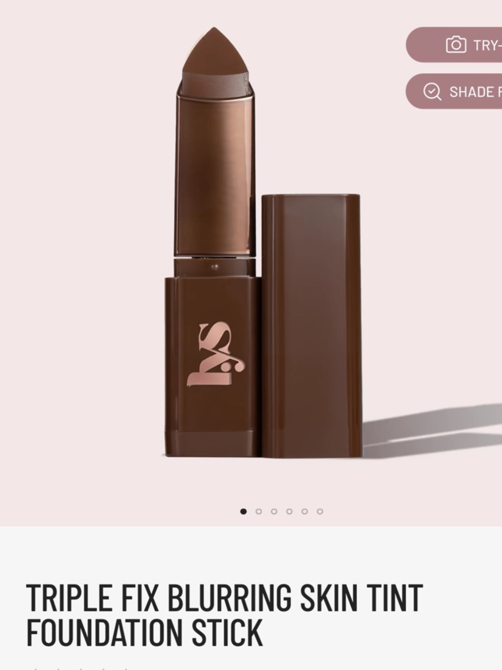 LYS beauty Triple Fix Blurring Skin Tint Foundation Stick — Deep Espresso DPN6